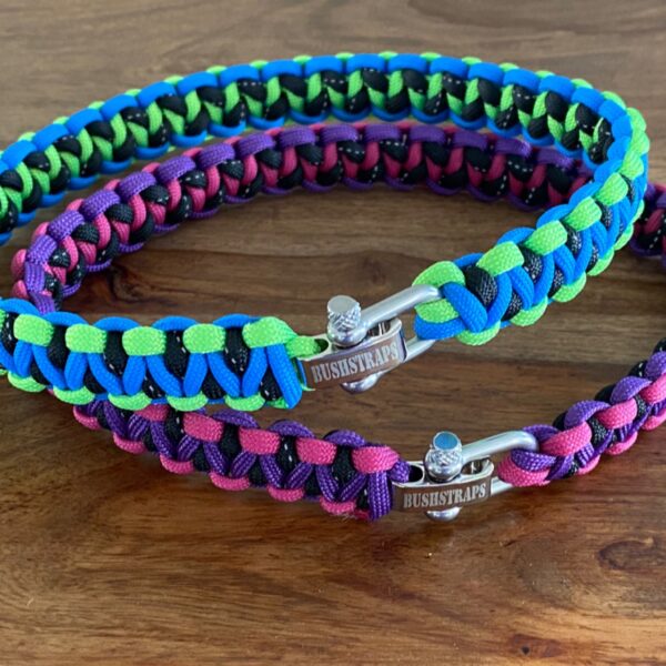 BushStraps Dog Collar - Reflective Dragon Weave